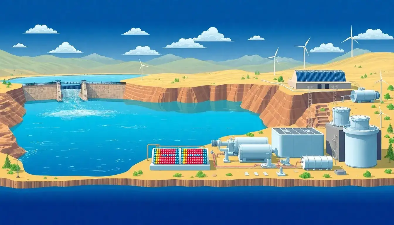 How does pumped hydroelectric energy storage compare to other renewable energy storage technologies