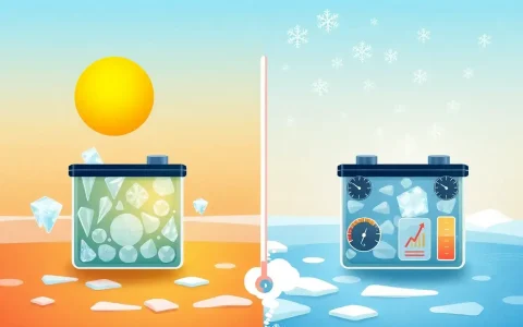 How does temperature impact the lifespan of energy storage batteries