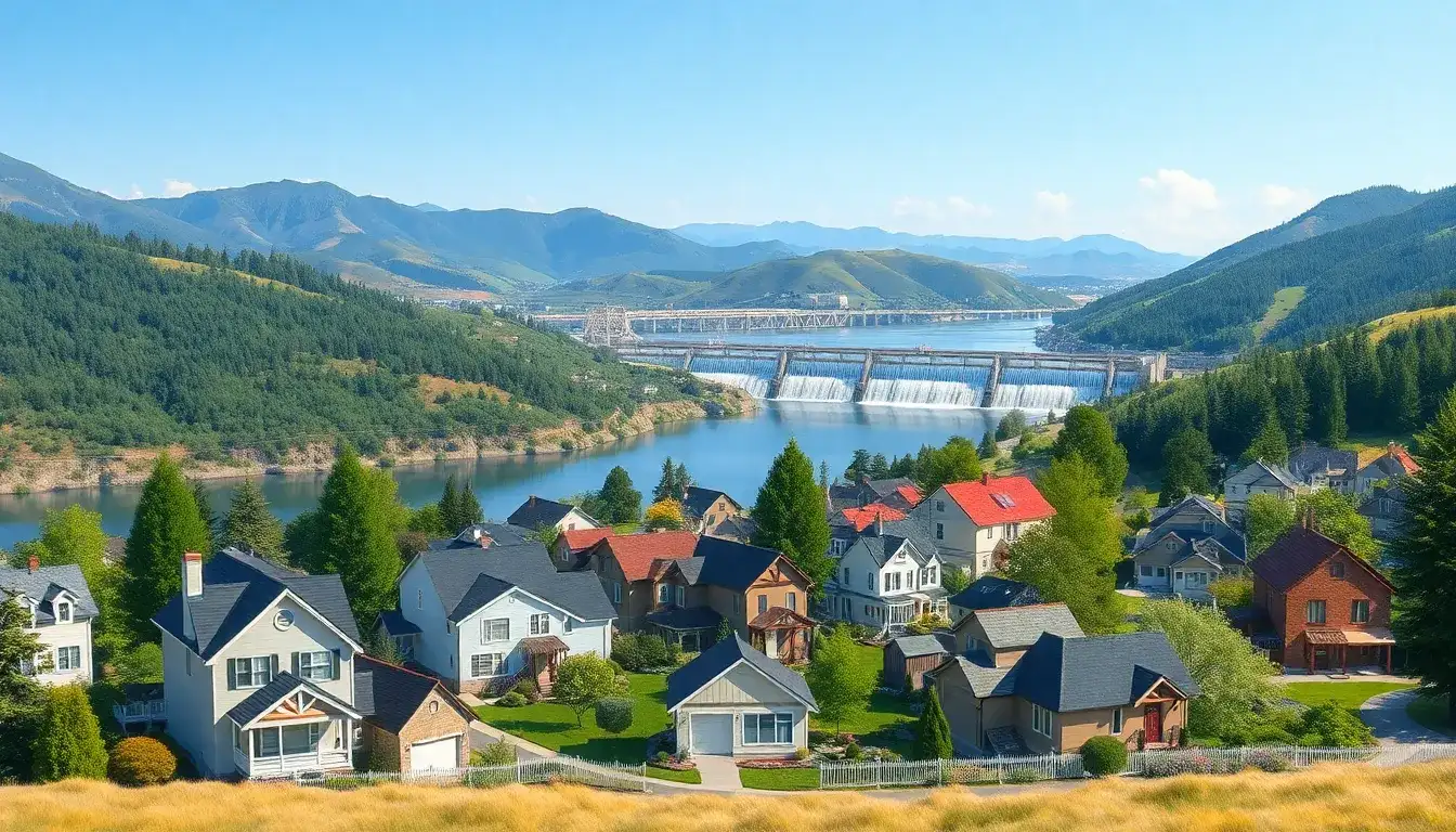 How do pumped hydroelectric facilities impact the local real estate market and property values