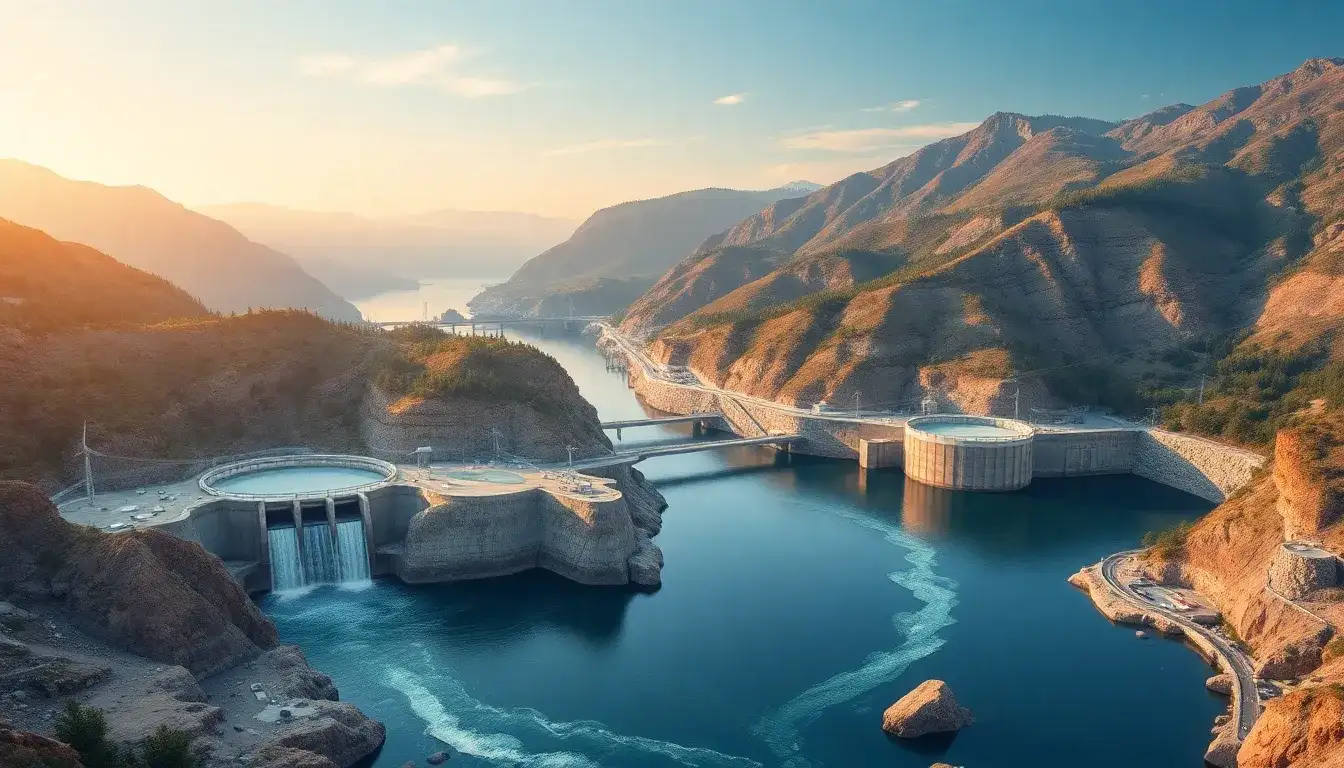 How does the geography of a location affect the efficiency of a pumped hydroelectric energy storage facility