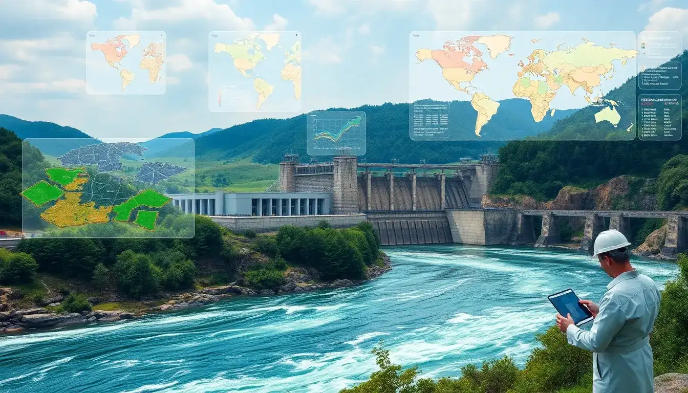 What role does GIS play in optimizing the performance of hydropower plants