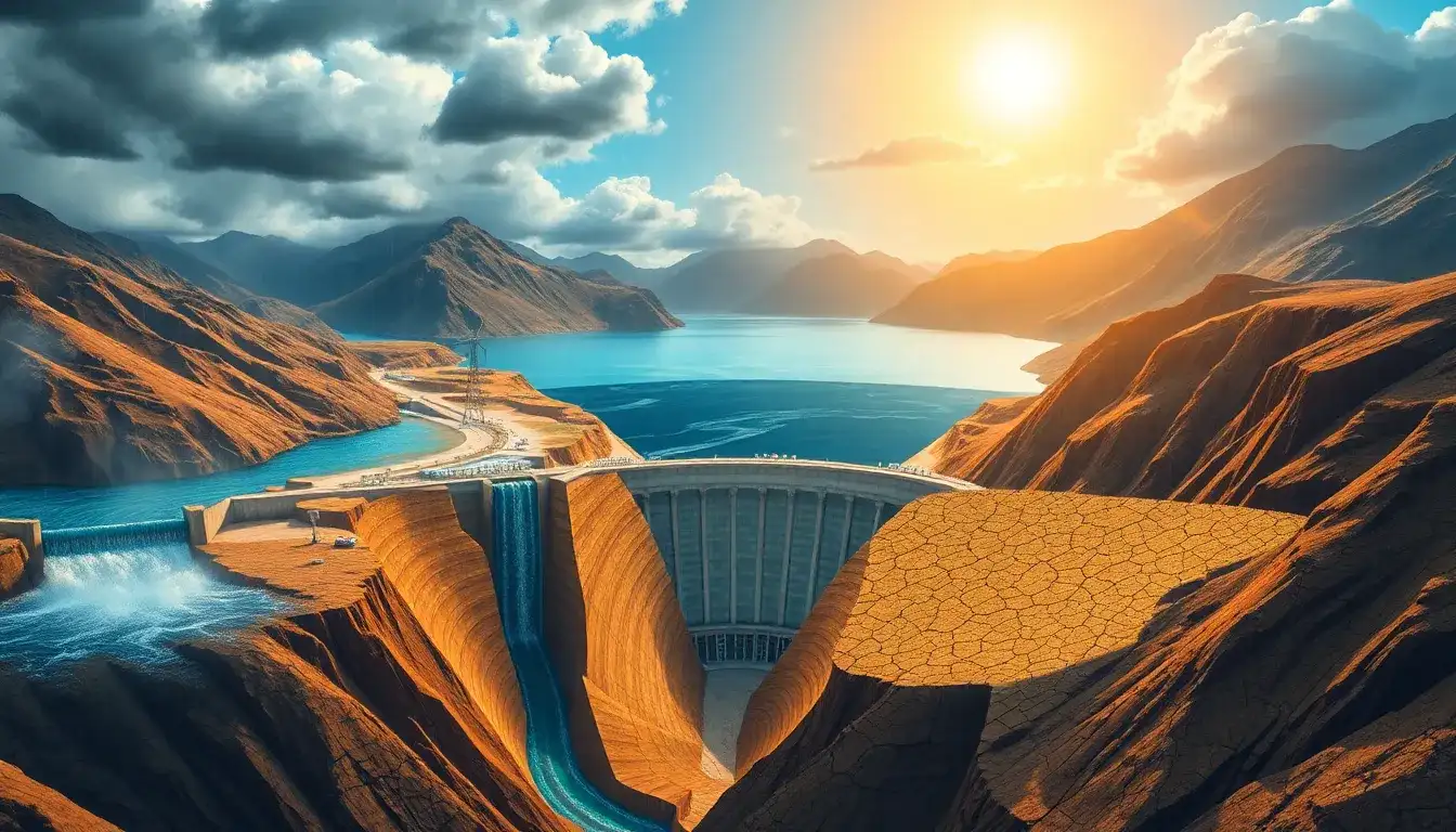 How do climate events influence the longevity of pumped hydroelectric facilities