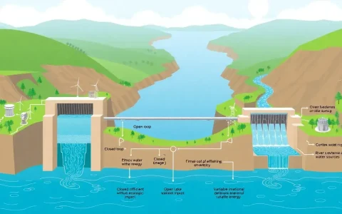 What are the advantages of using closed-loop systems over open-loop systems in pumped hydroelectric projects