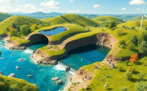 How does the project's use of two earth-filled embankment reservoirs enhance its efficiency