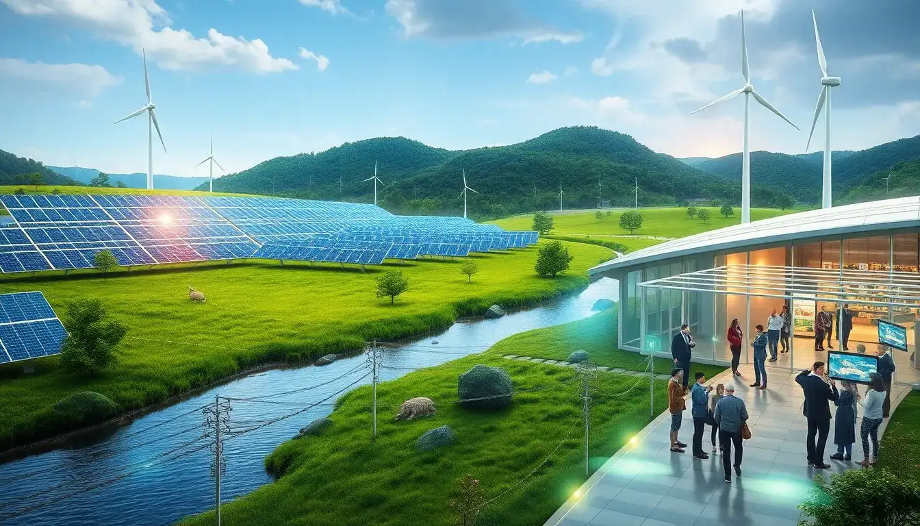 What specific solar and wind energy projects are integrated with the Jacksons Creek project