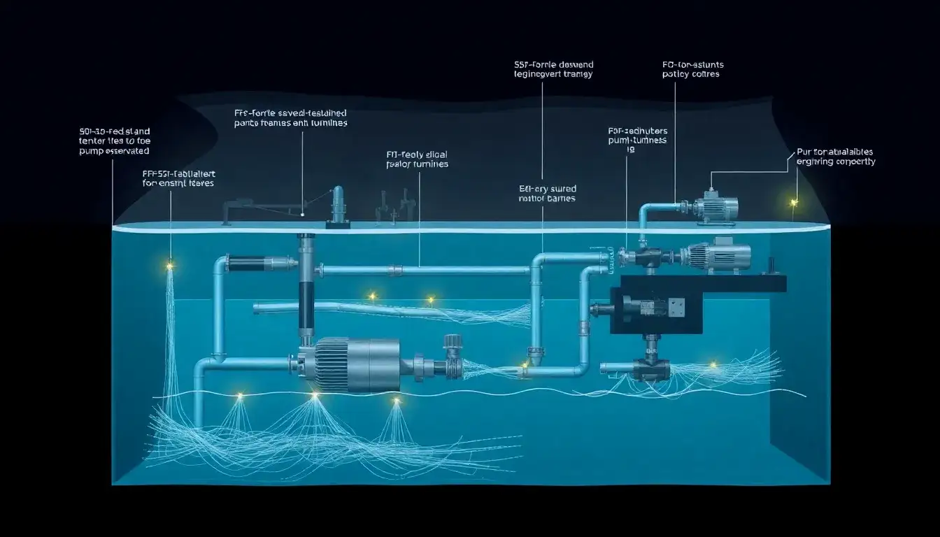 How do submersible pump-turbines and motor-generators improve efficiency in pumped storage projects