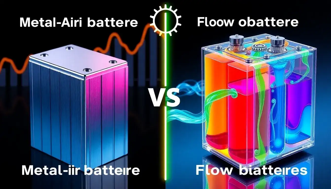 How does the lifespan of metal-air batteries compare to that of flow batteries