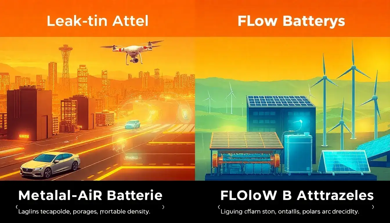 Are there any specific applications where metal-air batteries outperform flow batteries