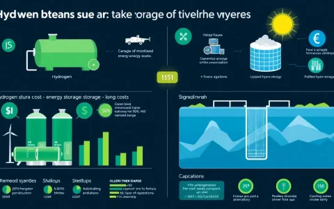 How does the cost of hydrogen storage compare to other long-duration energy storage solutions