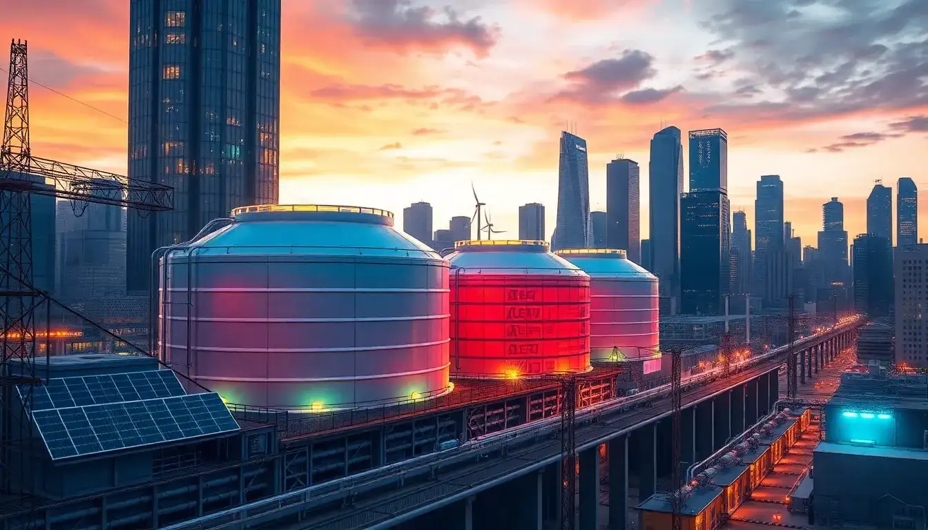 How does thermal energy storage contribute to grid stability during peak demand periods