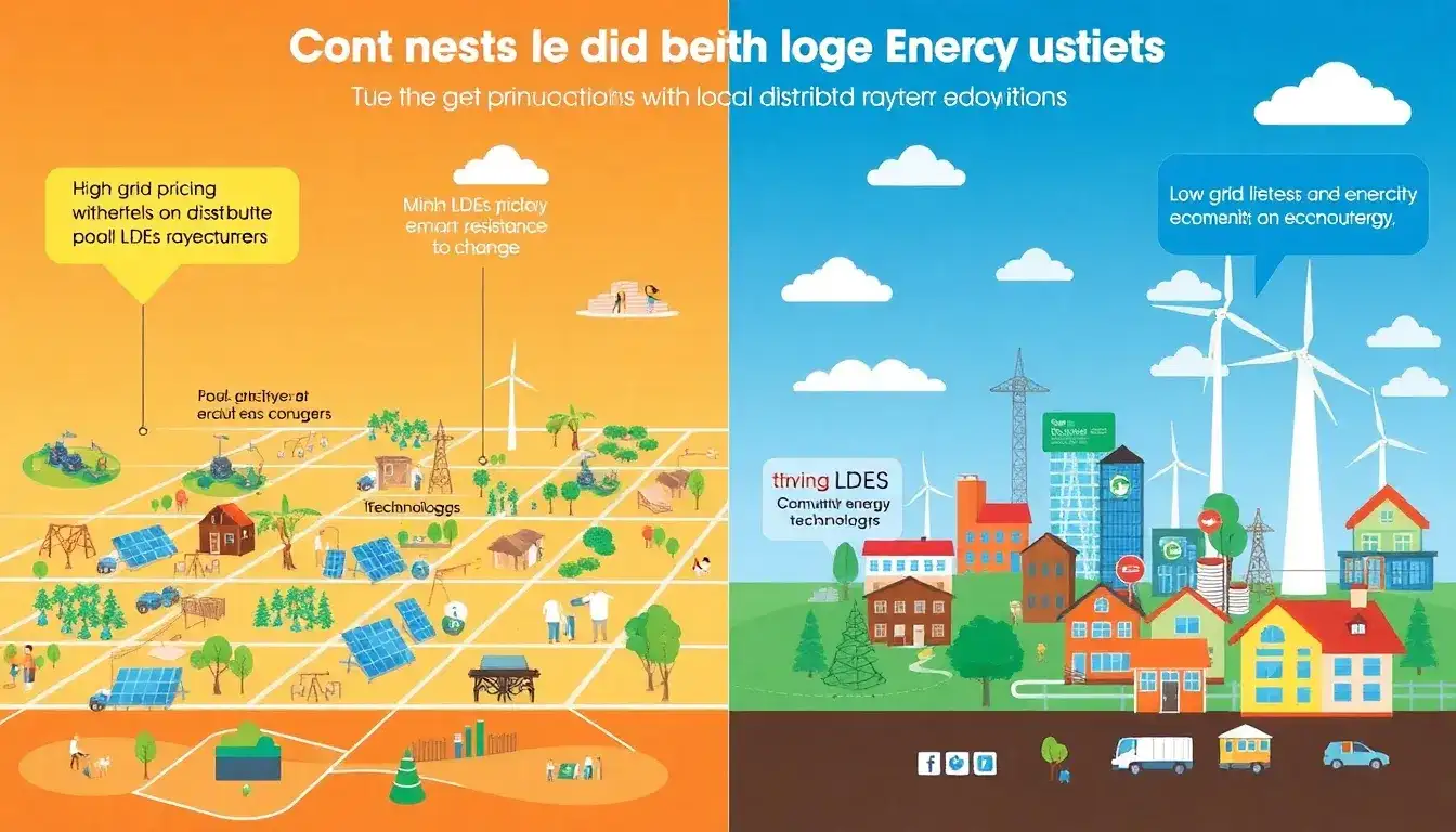 How do grid pricing policies impact the adoption of LDES