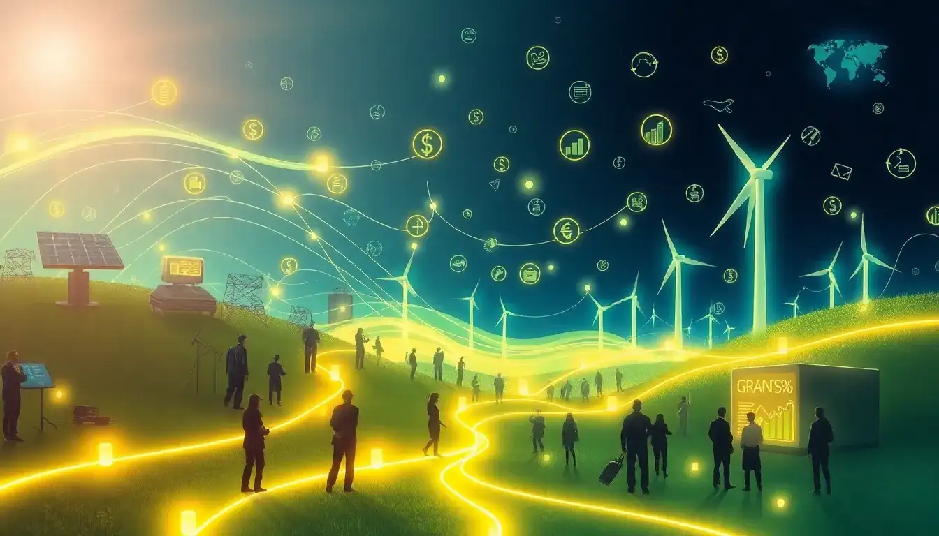 How do grants and funds contribute to the financial viability of LDES projects