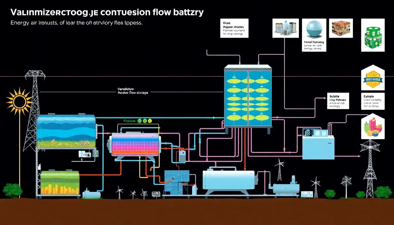 How do vanadium redox flow batteries compare to other LDES technologies in terms of grid integration