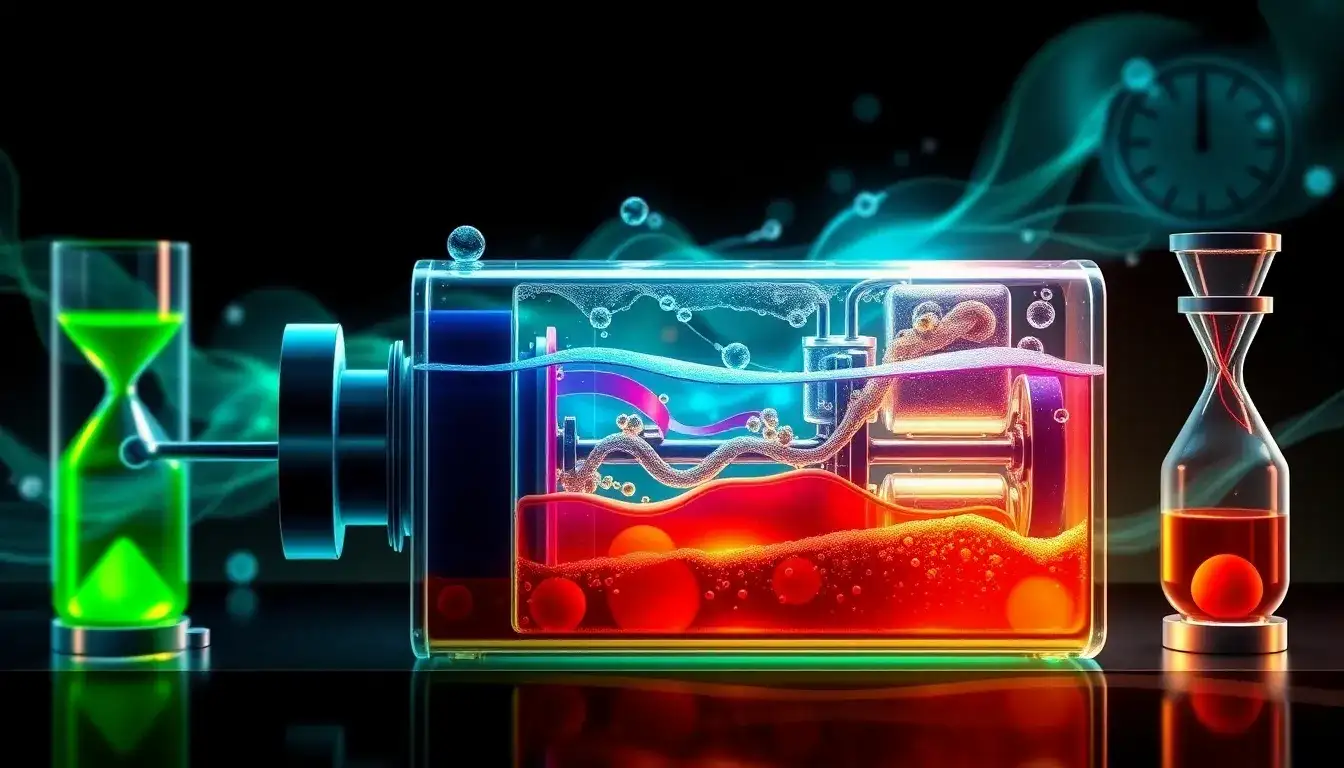 How does electrolyte degradation affect the long-term performance of flow batteries