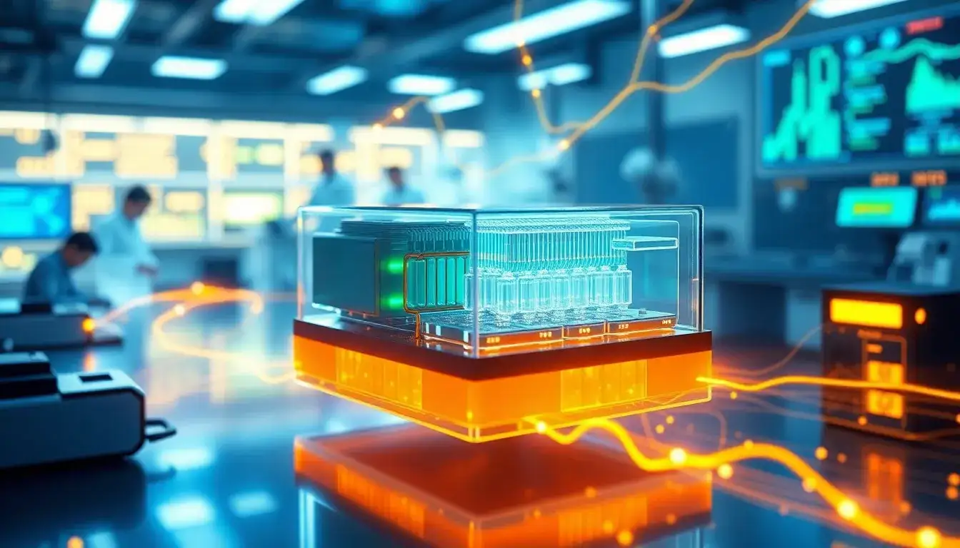 What are the latest advancements in miniaturizing flow battery technology