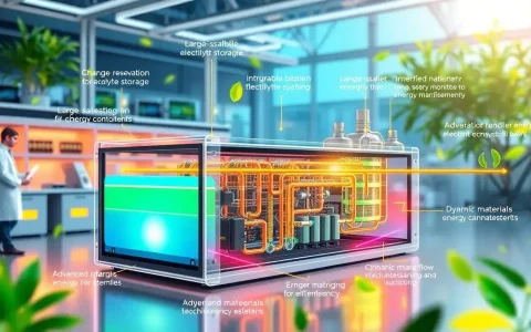 How does the design of flow batteries contribute to their long-duration energy storage capabilities
