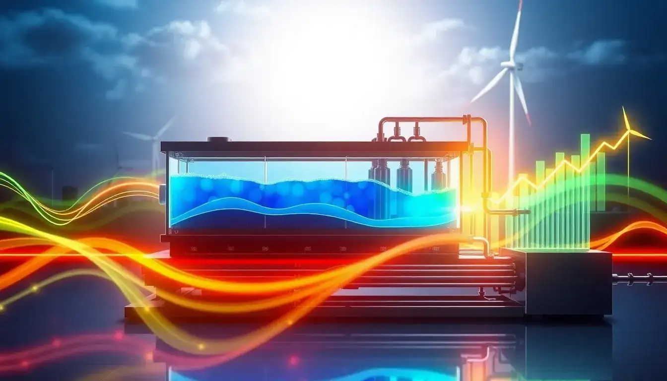 What are the main advantages of using electrolyte solutions in flow batteries