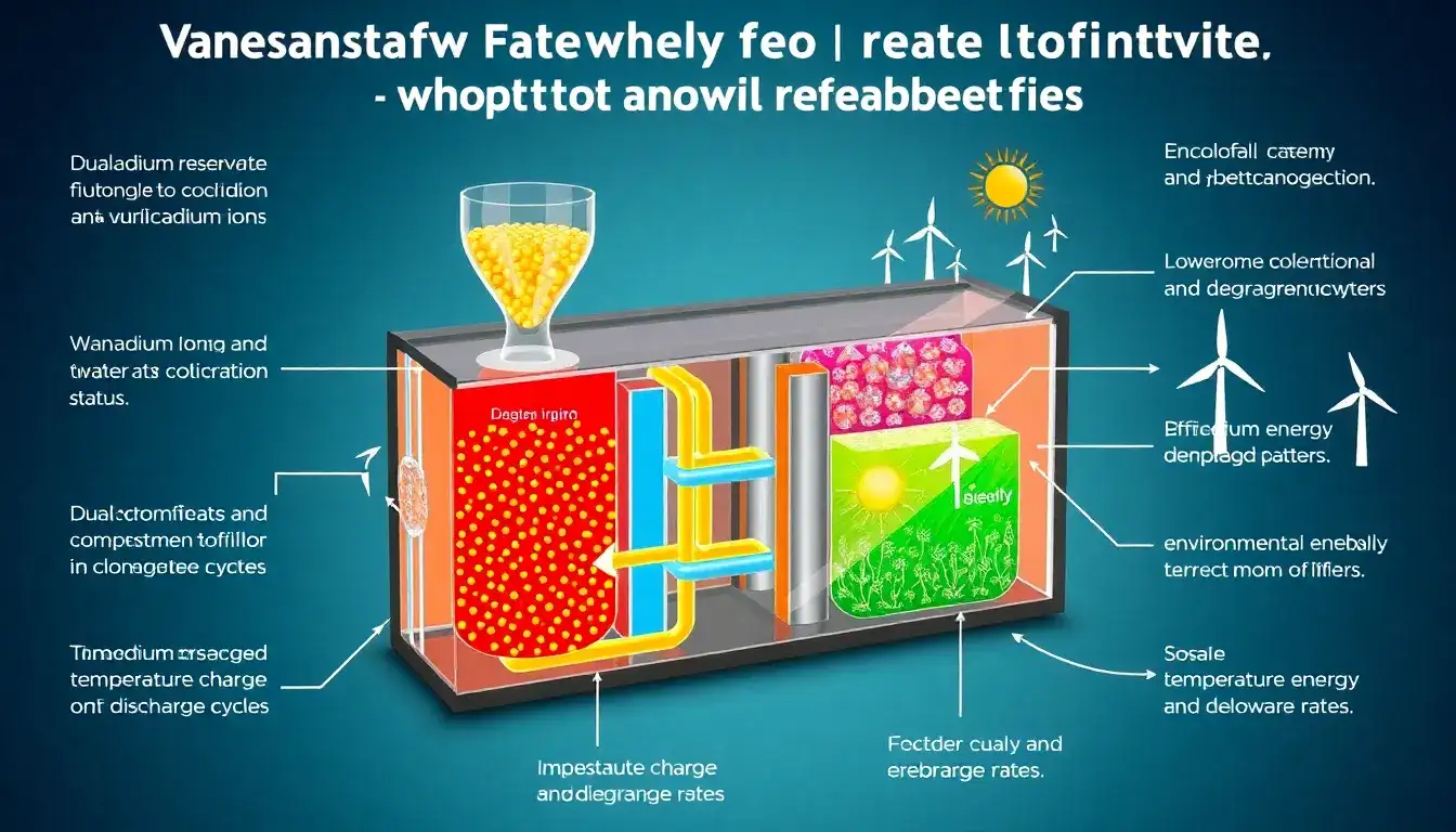 What makes vanadium flow batteries have the longest lifetimes