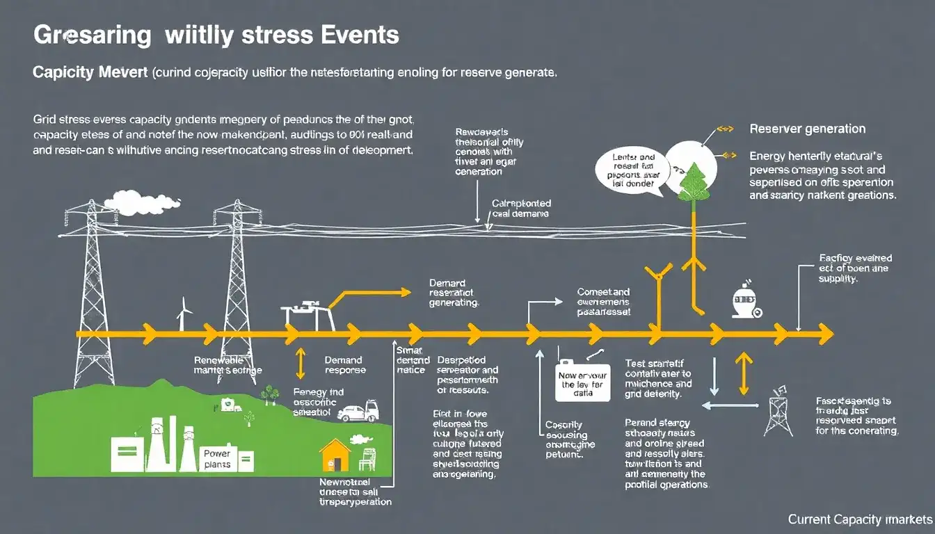 How do current capacity markets define and address "grid stress events"