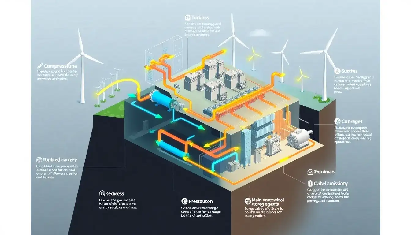 How do compressed air energy storage systems work and what are their benefits