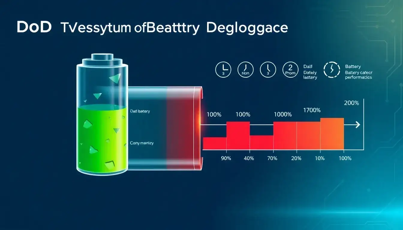 What role does the depth of discharge play in battery degradation