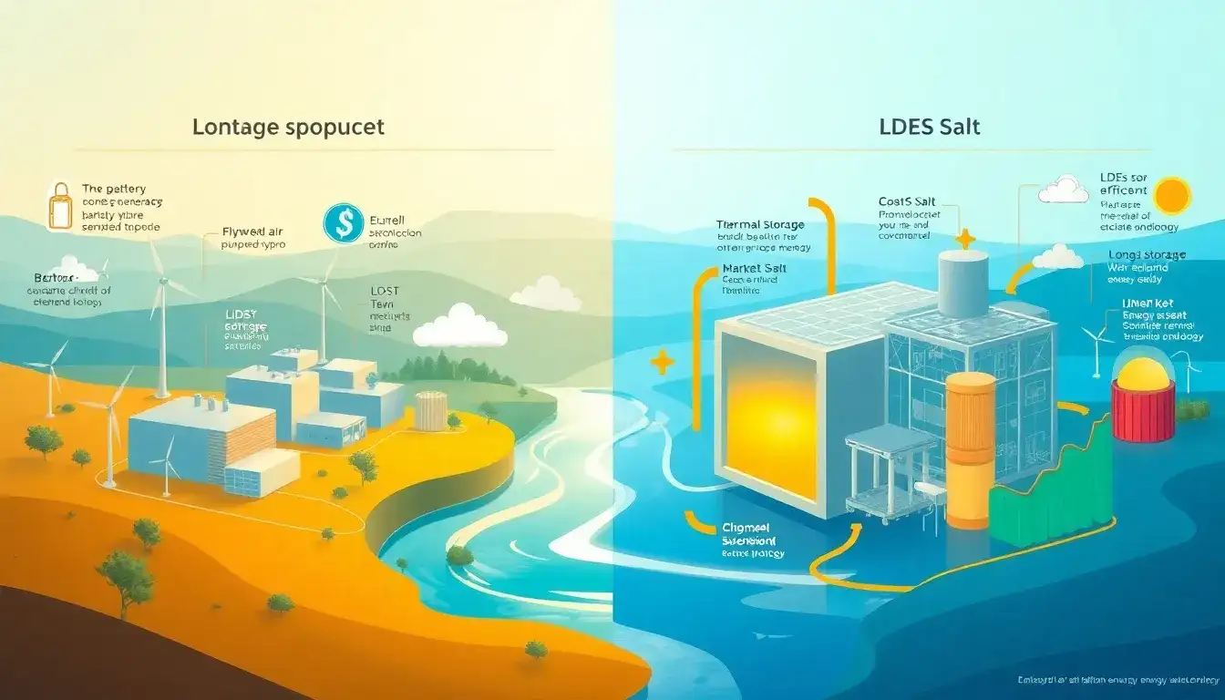 How does the competition with shorter-duration storage systems affect the economic viability of LDES