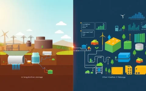 How do the costs of long-duration energy storage technologies compare to lithium-ion batteries