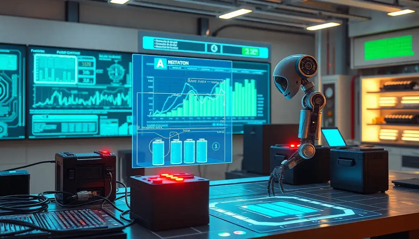 How do AI-powered monitoring systems enhance battery performance