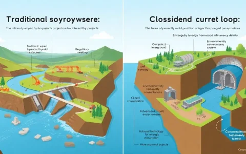 How does the permitting process differ between traditional and closed-loop pumped hydro projects