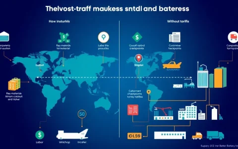 How do tariffs specifically impact the cost of lithium-ion batteries