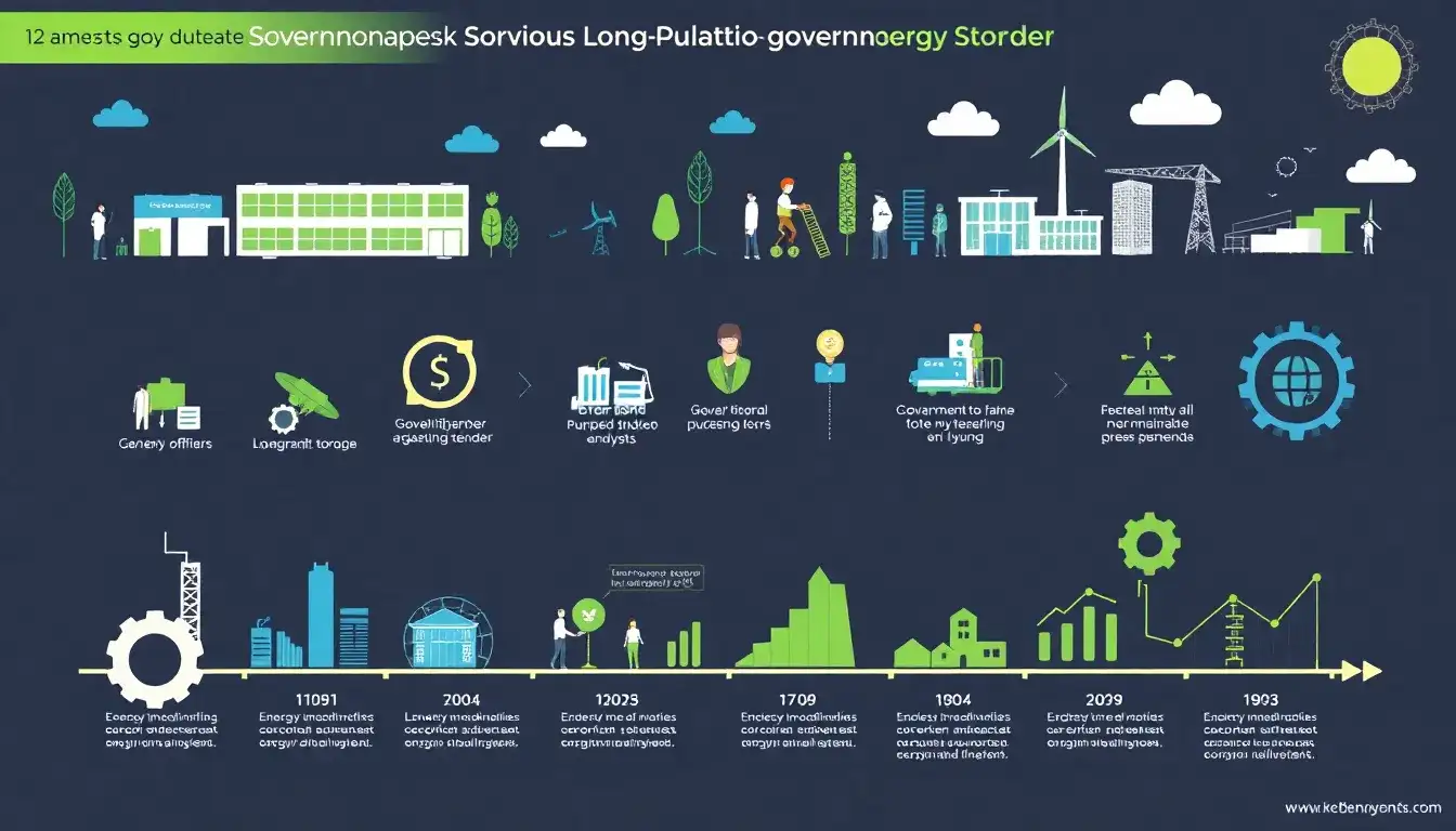 What are the key components of a successful government tender for long-duration energy storage