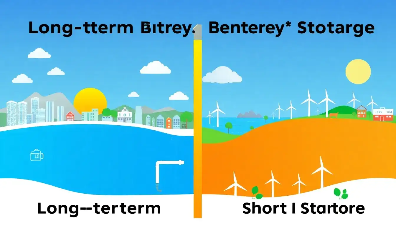 How does the value of long-duration storage compare to short-duration storage in different regions