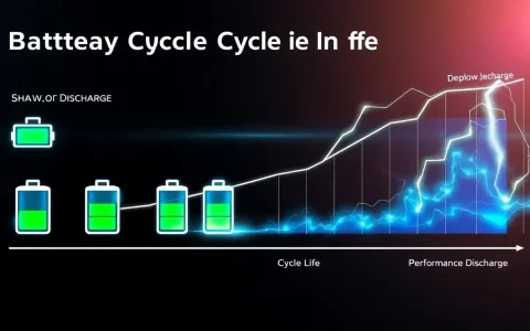 How does the depth of discharge influence battery cycle life