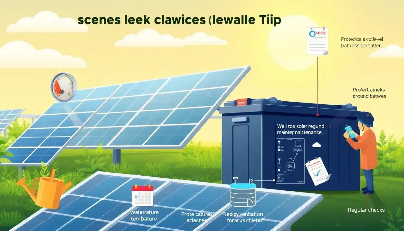 Are there any maintenance tips to extend the life of solar batteries