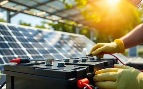 How often should I clean my solar battery terminals