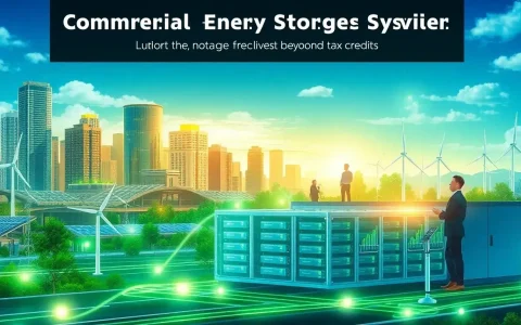 Are there any additional incentives for commercial energy storage systems beyond tax credits
