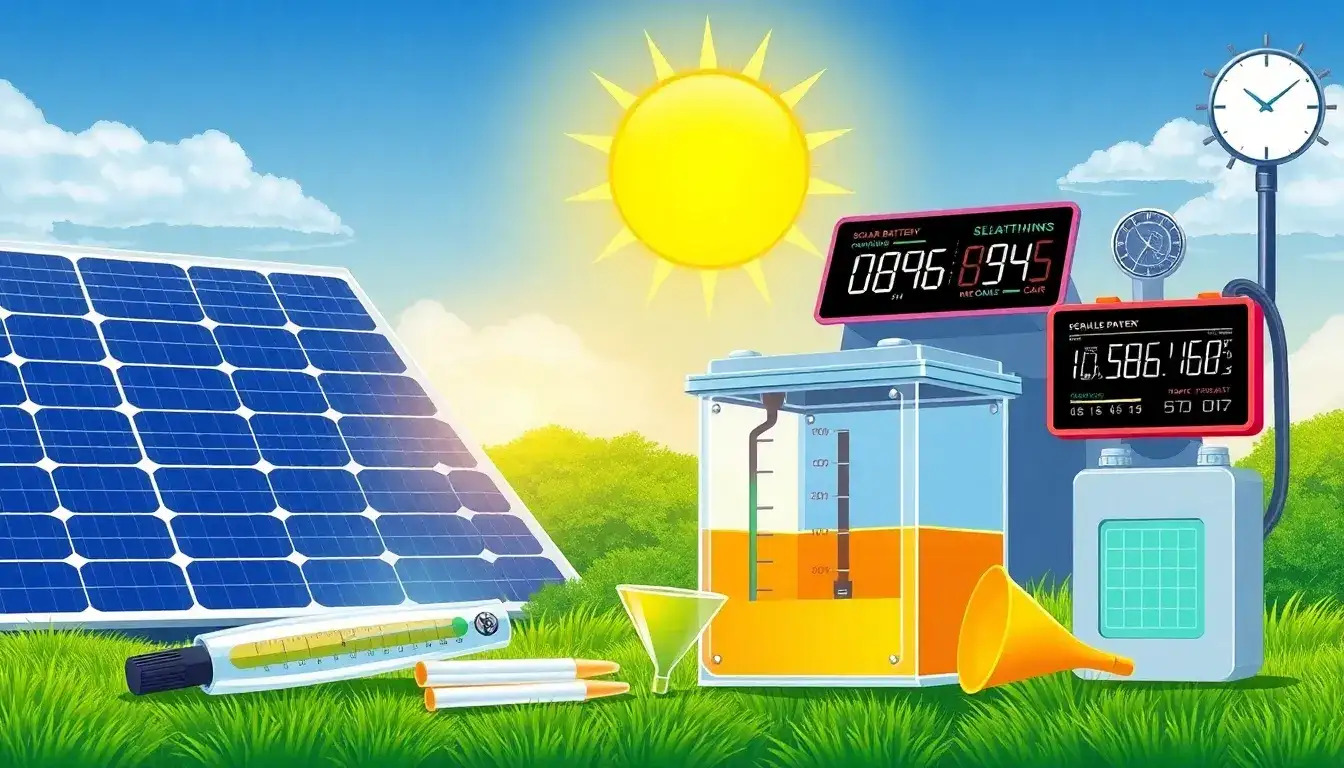 How often should I check the electrolyte levels in my solar batteries