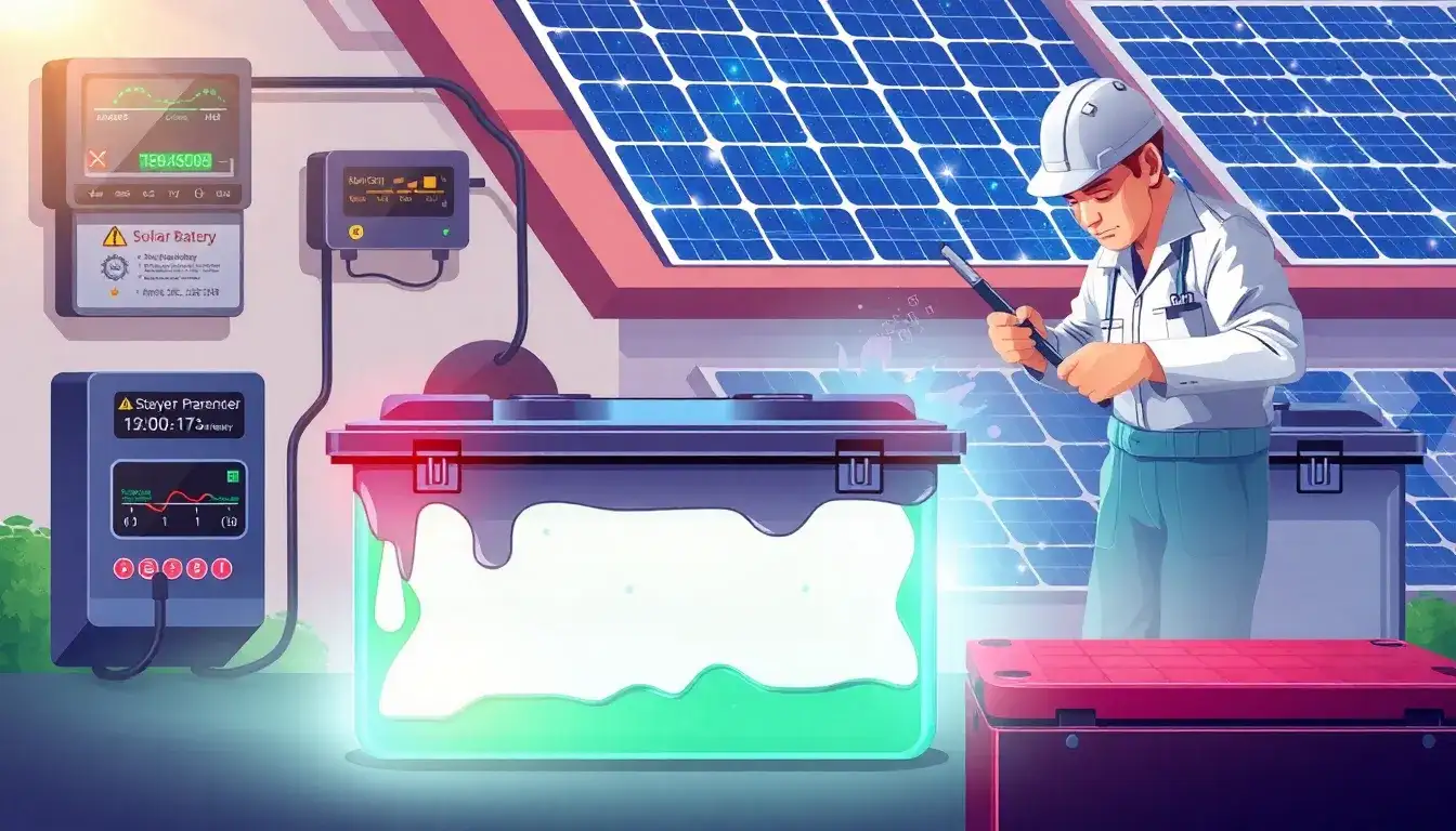 What are the signs that my solar batteries need immediate attention