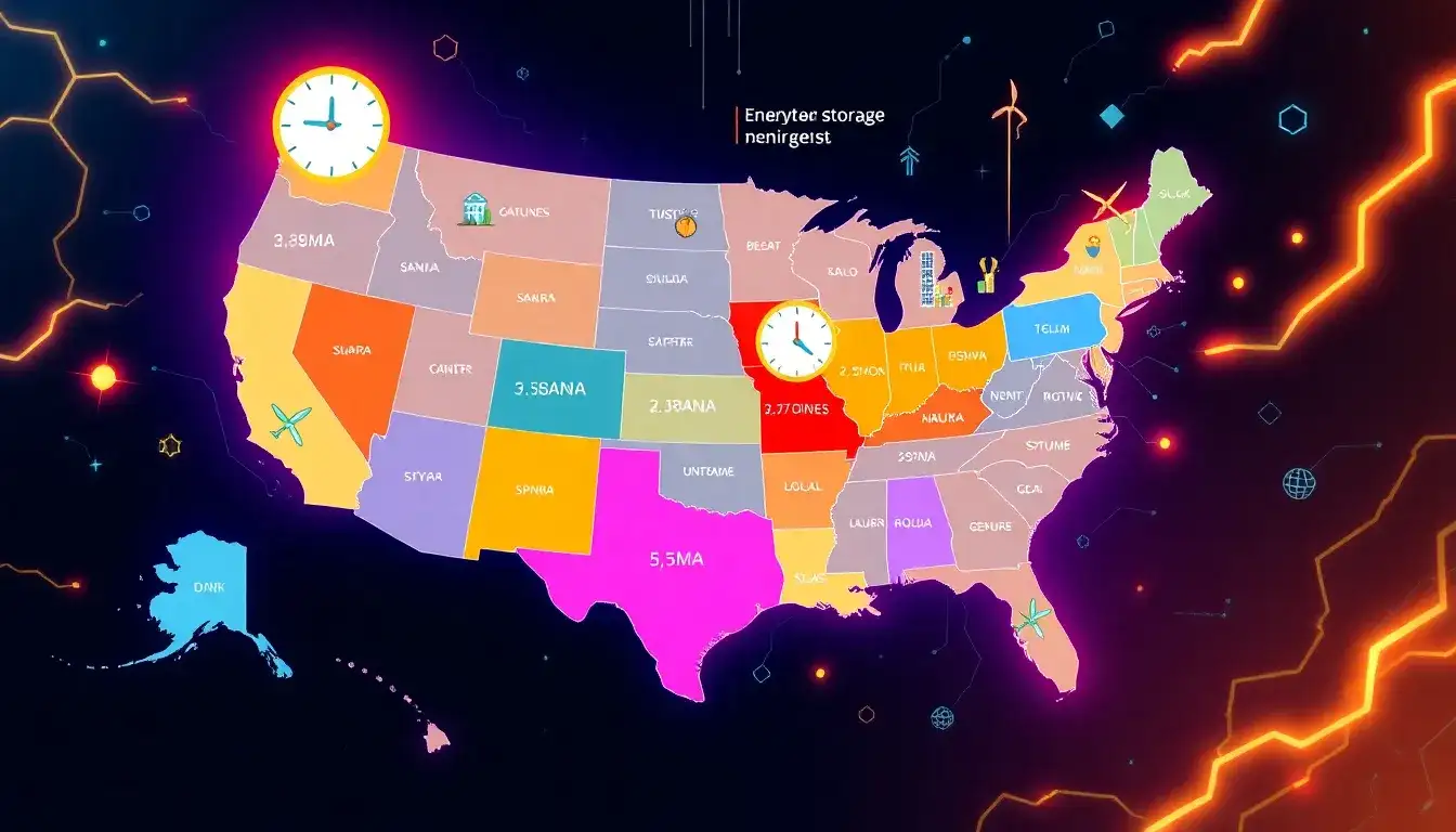 Are there any states that have failed to meet their energy storage targets