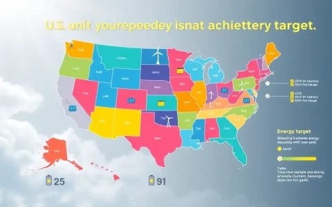 Which states are closest to meeting their energy storage targets