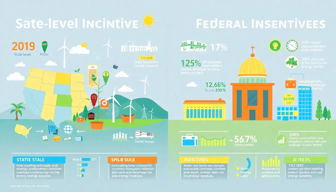 How do state-level incentives compare to federal incentives for energy storage
