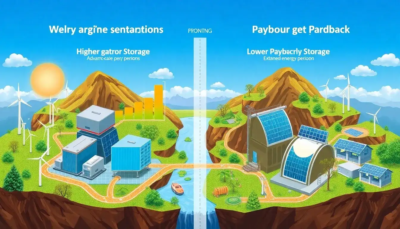 How do incentives impact the payback period for long-duration energy storage investments