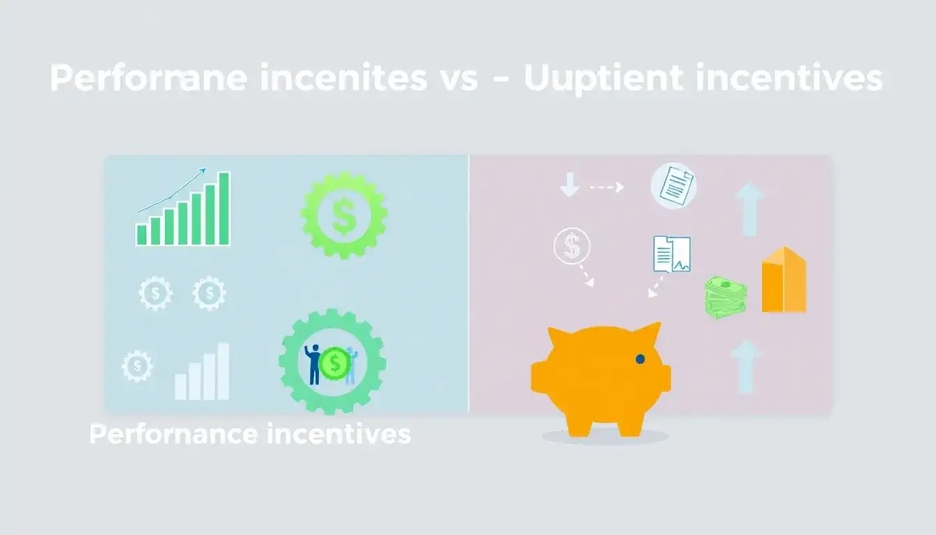 How do performance incentives compare to upfront incentives in terms of overall cost savings