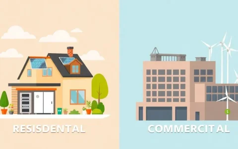 How do incentives for energy storage differ between residential and commercial projects