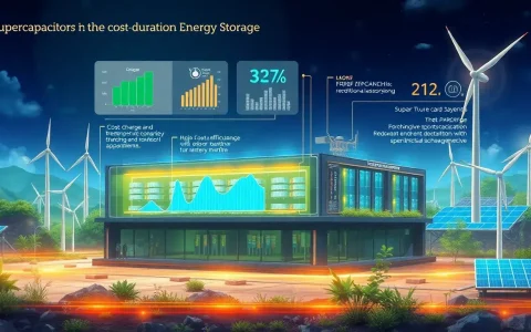 What role do supercapacitors play in the cost landscape of long-duration energy storage