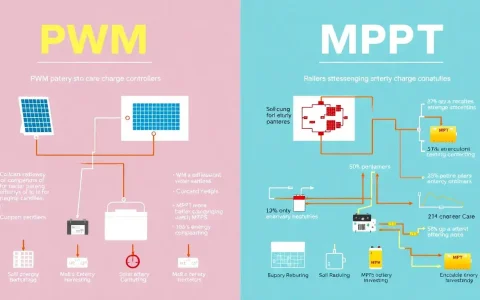 What are the differences between PWM and MPPT charge controllers