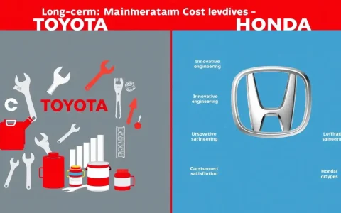 How do the maintenance costs of Toyota and Honda compare over the long term