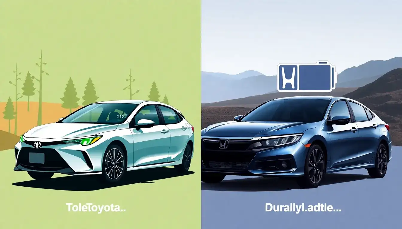 How do Toyota and Honda hybrid models compare in terms of efficiency and durability