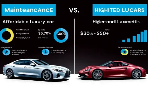 How do the maintenance costs of affordable luxury cars compare to their higher-end counterparts