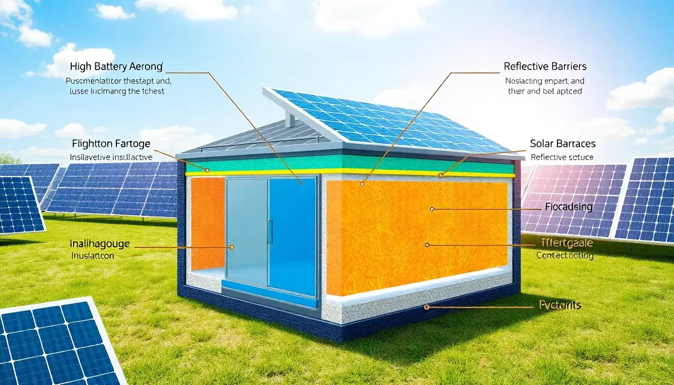 What are the best insulation materials for storing solar batteries